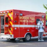 Ambulance used by Emergency Medical Technician Students