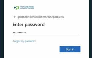 Enter Password Screenshot